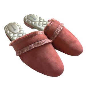 Birdies Ani Slide Fringed Mule Flat
